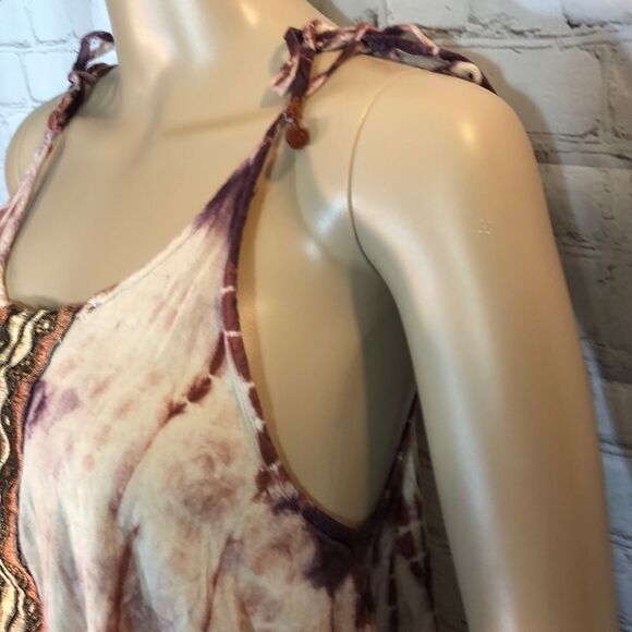 Sacred Threads Tunic Length Tie Dye Dress S - Picture 4 of 8